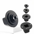 2026 Upgraded Low Profile Impact Socket Adapter Set, 4PCS Stubby Drive Ratchet Adapters, 1/4