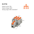 10/30/50 PCS Mini Fast Wiring Cable Connectors Universal Compact Splitter Electrical Conductors Push-In Home Terminal Block